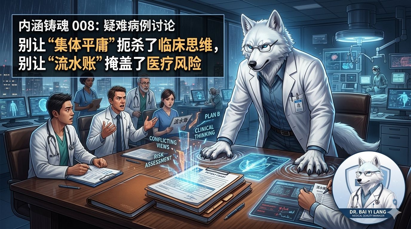 内涵铸魂 008：疑难病例讨论——别让“集体平庸”扼杀了临床思维，别让“流水账”掩盖了医疗风险